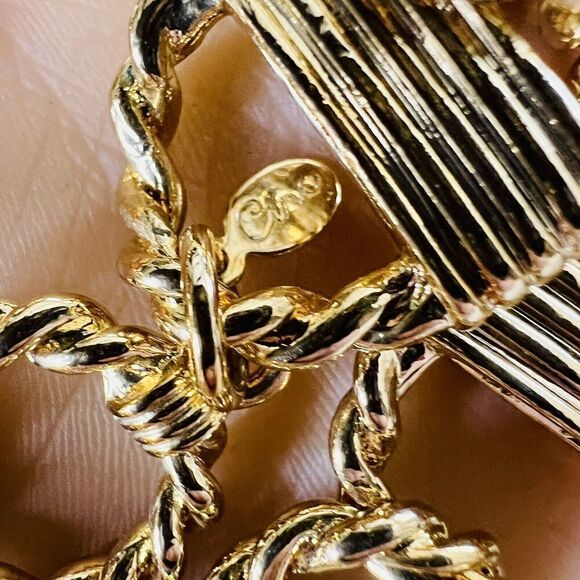 Vintage CIRO Bold Gold Plate Chunky Luxury Choker Necklace Wide Heavy 145gr 1343 - Picture 14 of 16